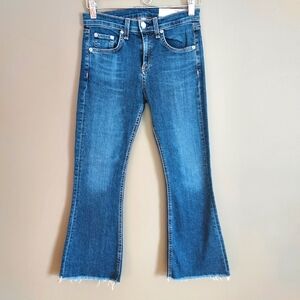 Rag & Bone Flare Crop Jeans Size 25